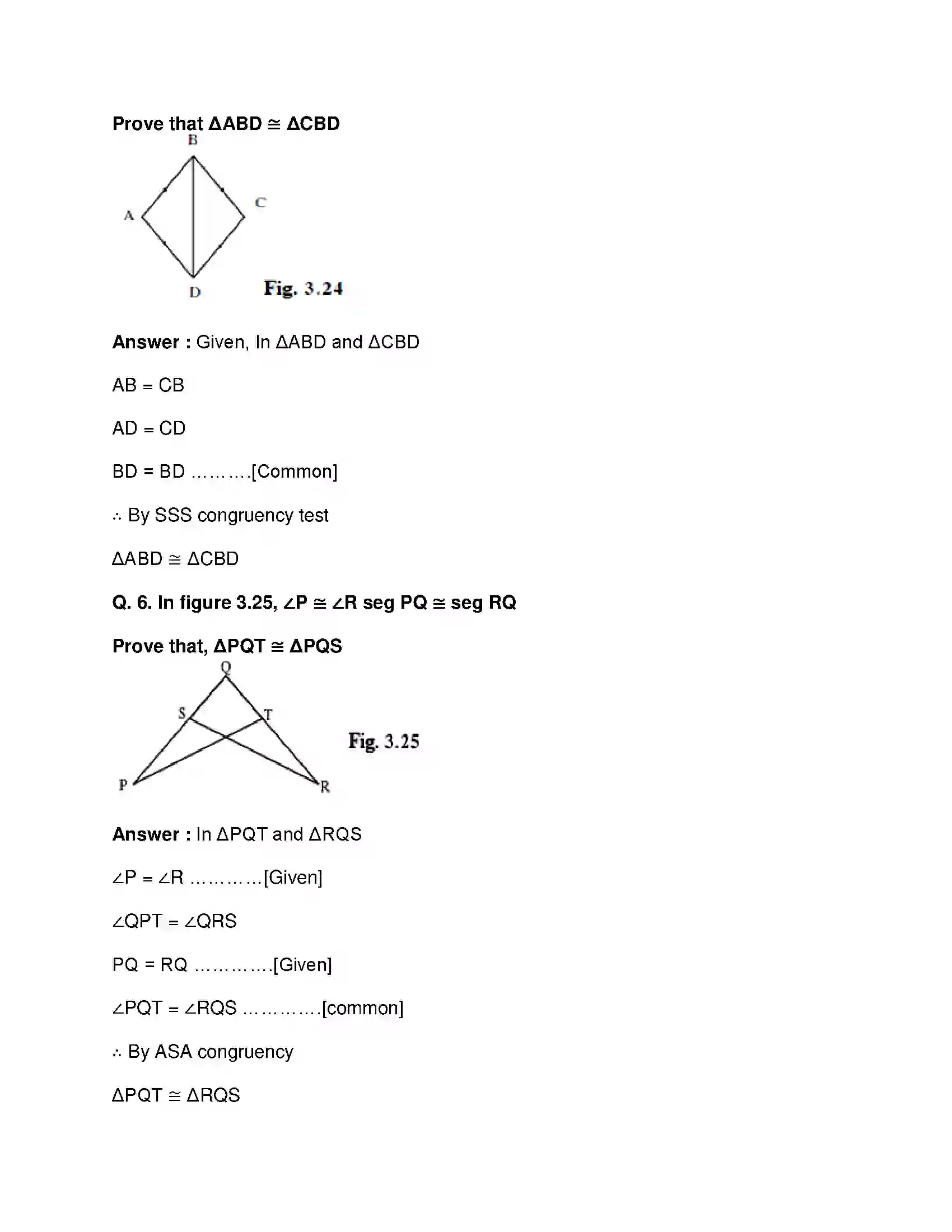 Maharashtra Board Class 9th Mathematics Part-II - English Medium Triangles Solution 16