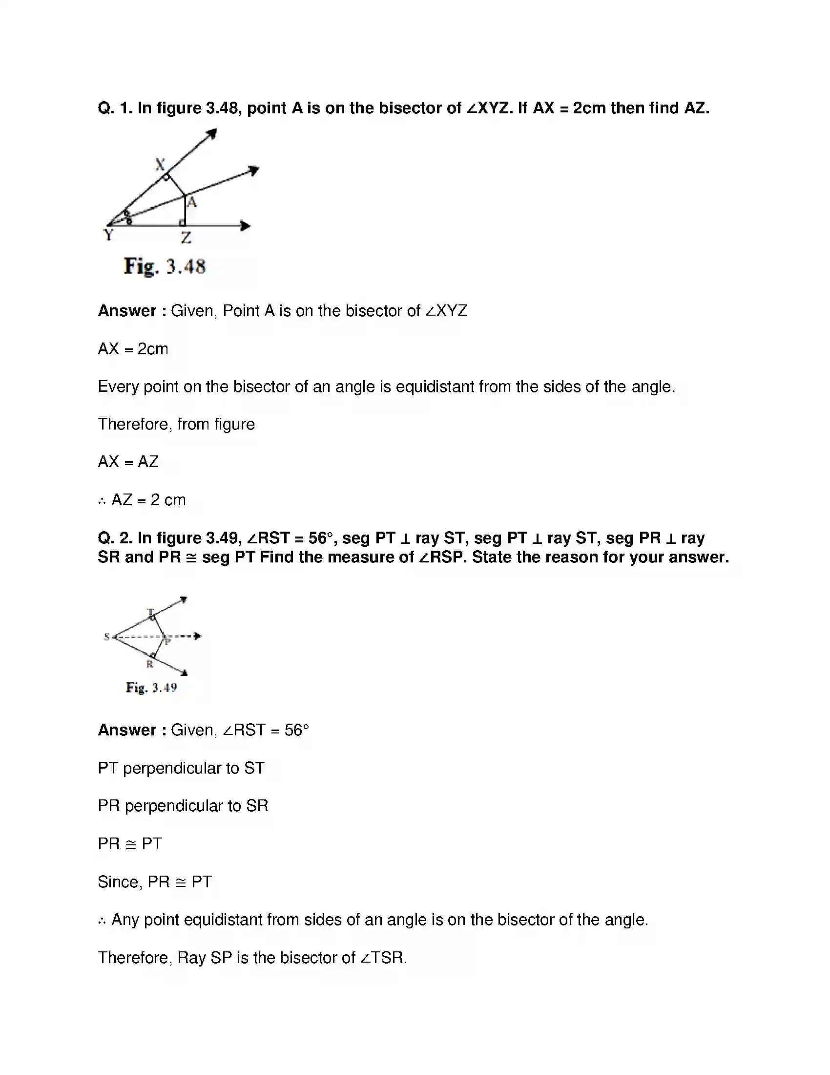 Maharashtra Board Class 9th Mathematics Part-II - English Medium Triangles Solution 20