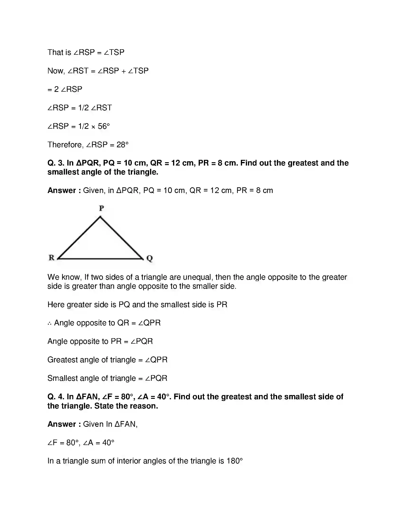 Maharashtra Board Class 9th Mathematics Part-II - English Medium Triangles Solution 21