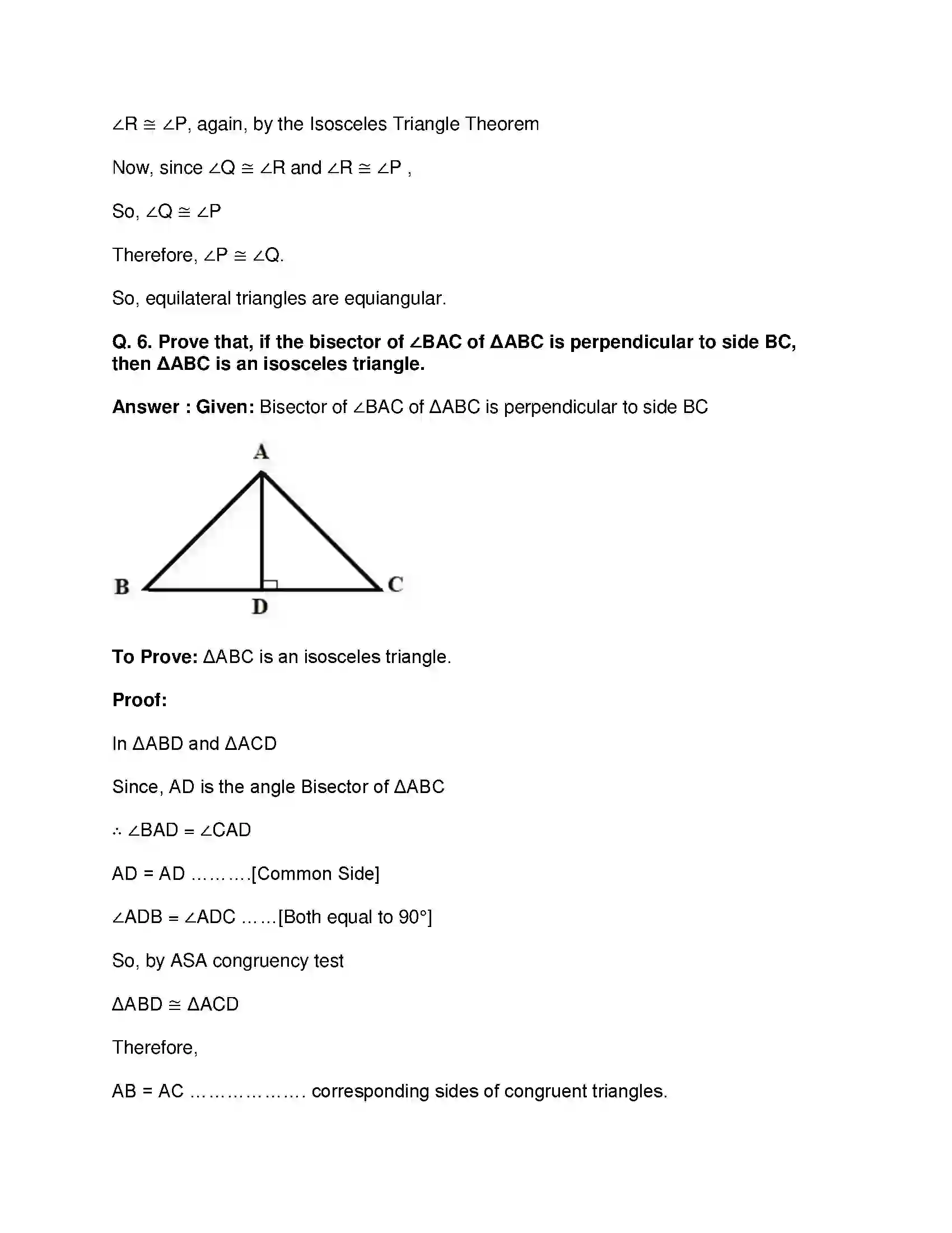 Maharashtra Board Class 9th Mathematics Part-II - English Medium Triangles Solution 23