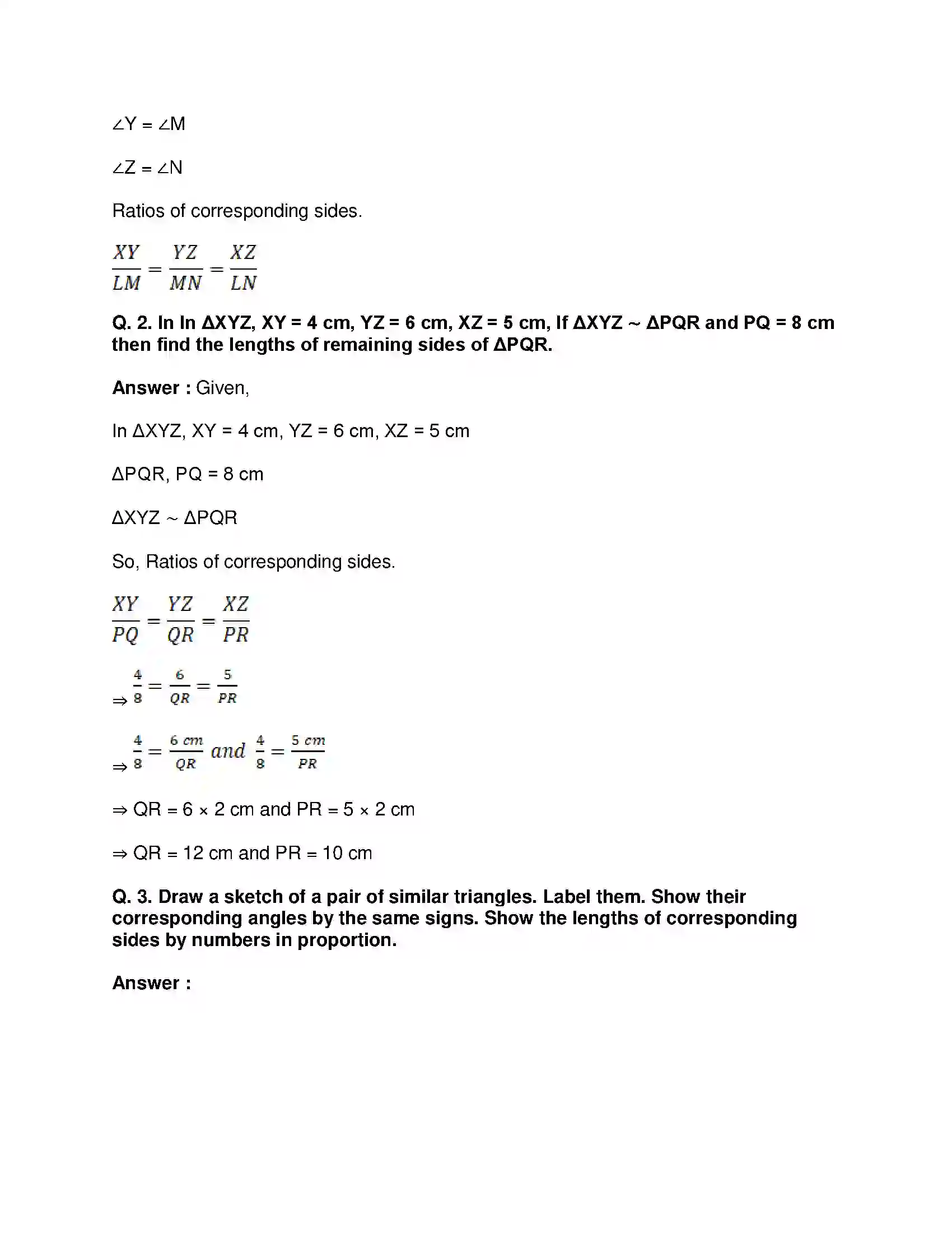 Maharashtra Board Class 9th Mathematics Part-II - English Medium Triangles Solution 26