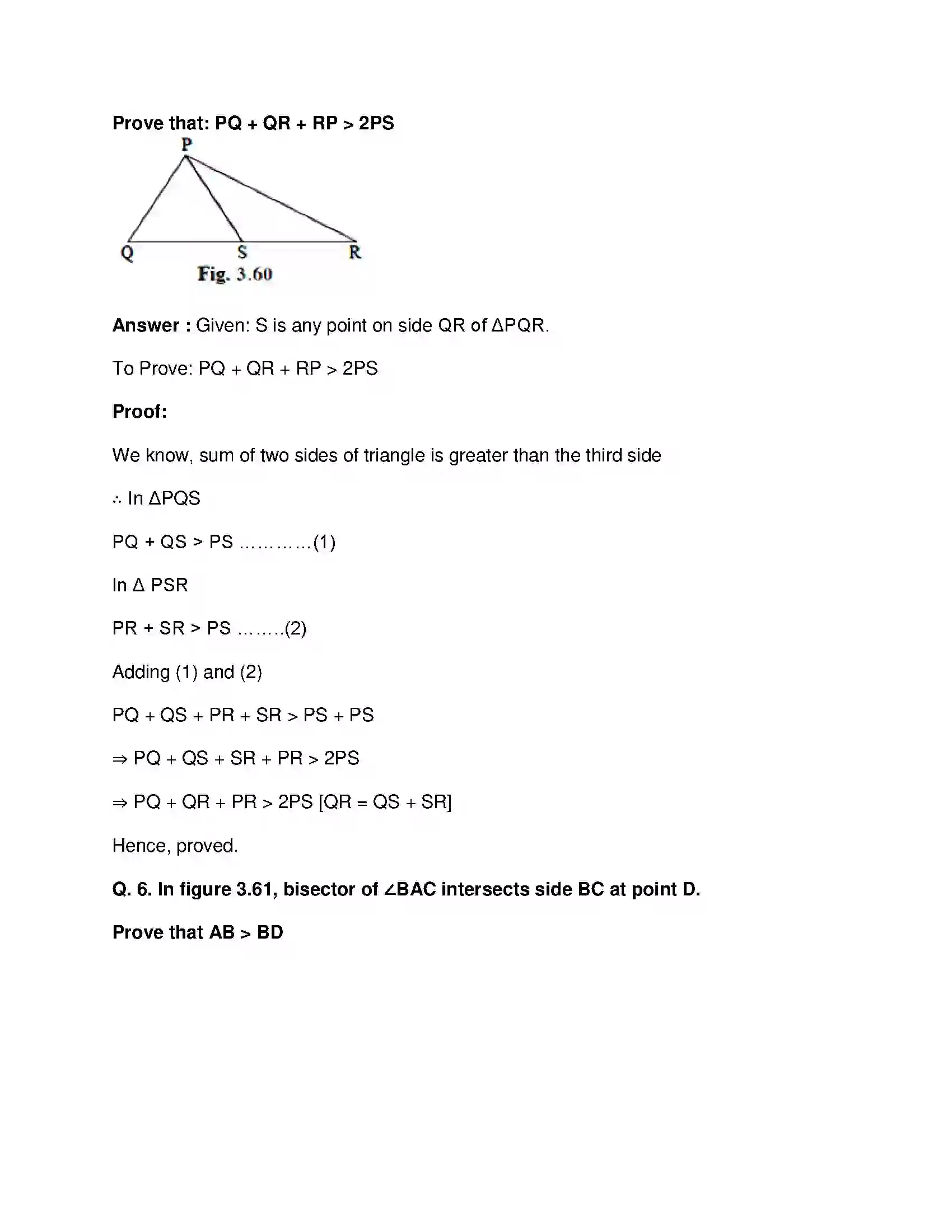 Maharashtra Board Class 9th Mathematics Part-II - English Medium Triangles Solution 32