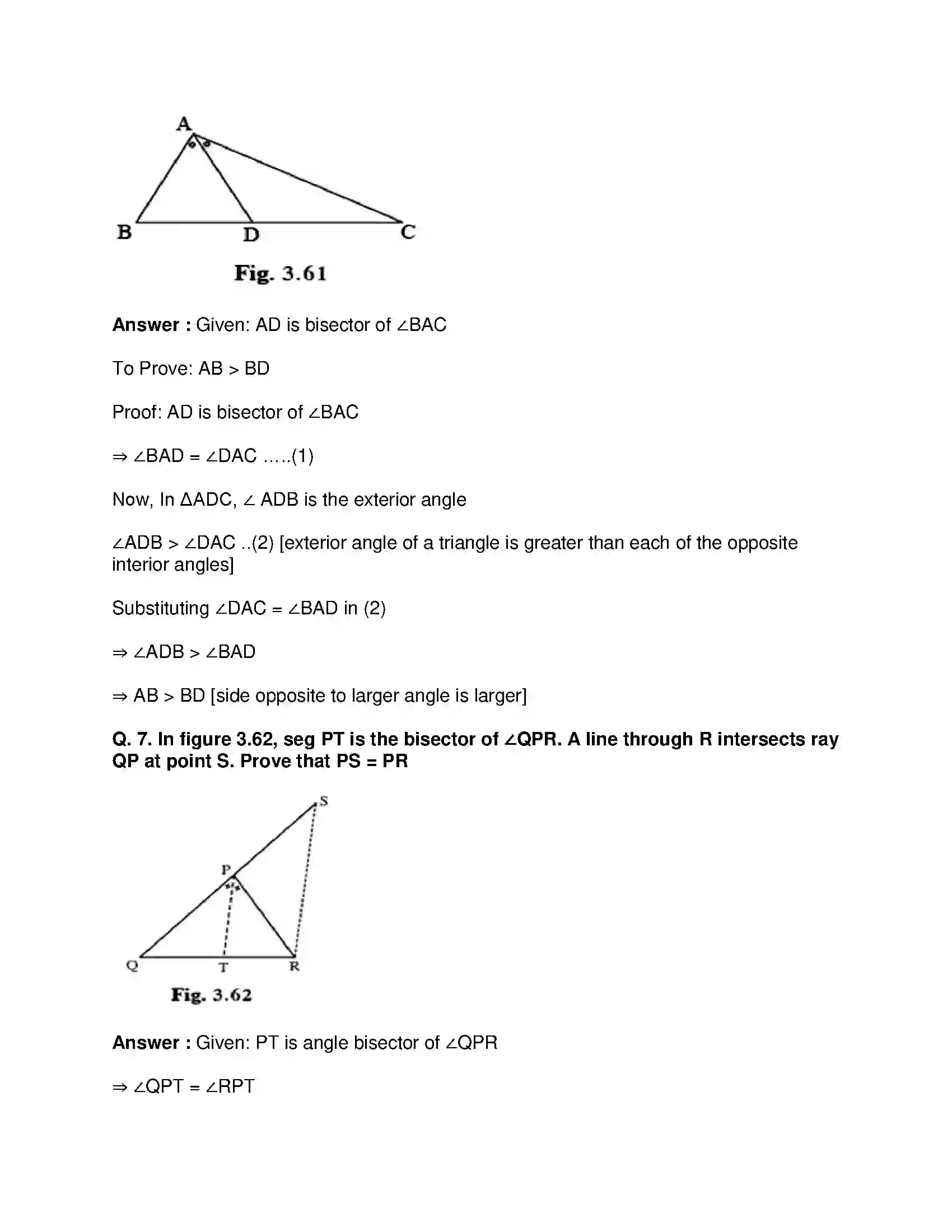Maharashtra Board Class 9th Mathematics Part-II - English Medium Triangles Solution 33