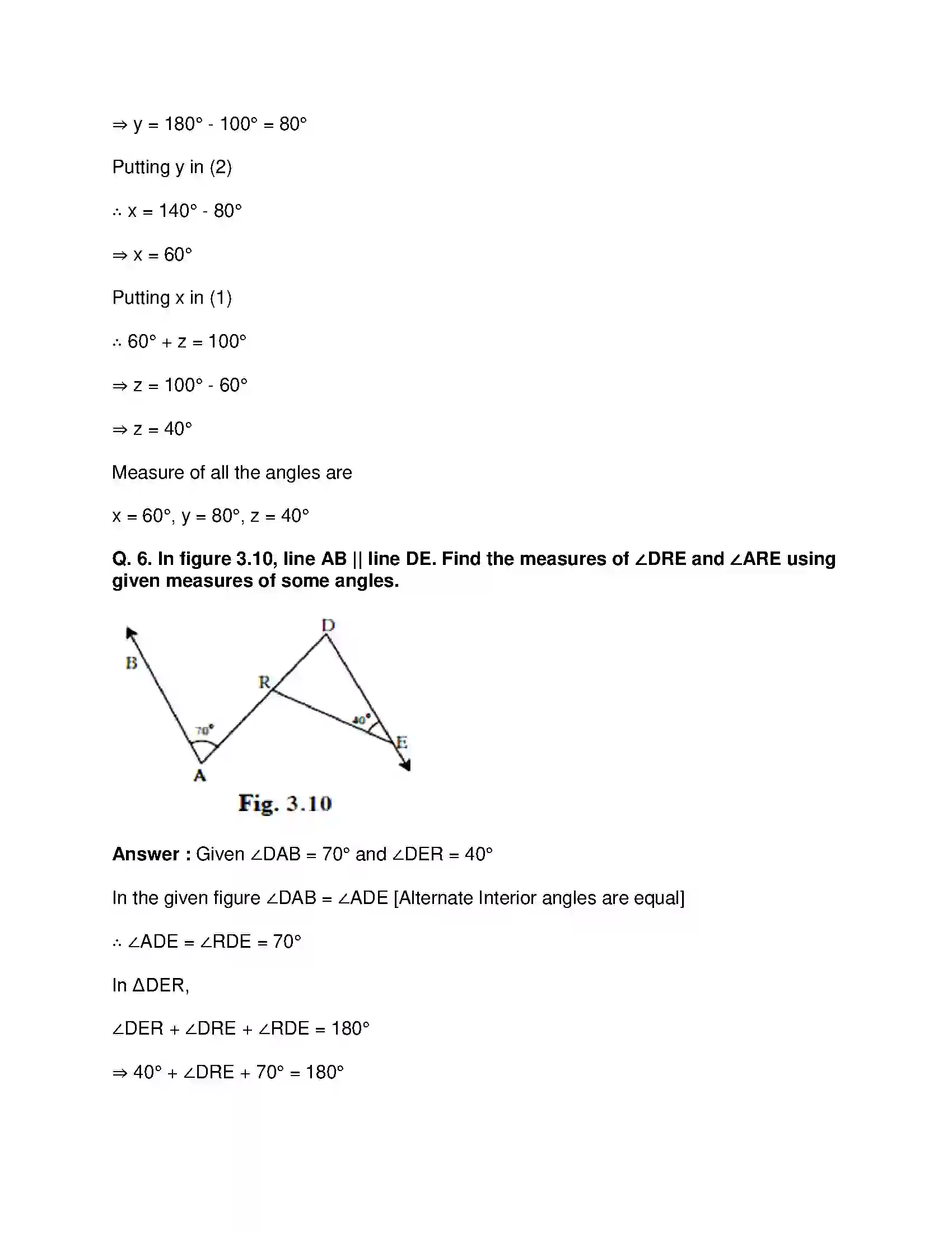 Maharashtra Board Class 9th Mathematics Part-II - English Medium Triangles Solution 4