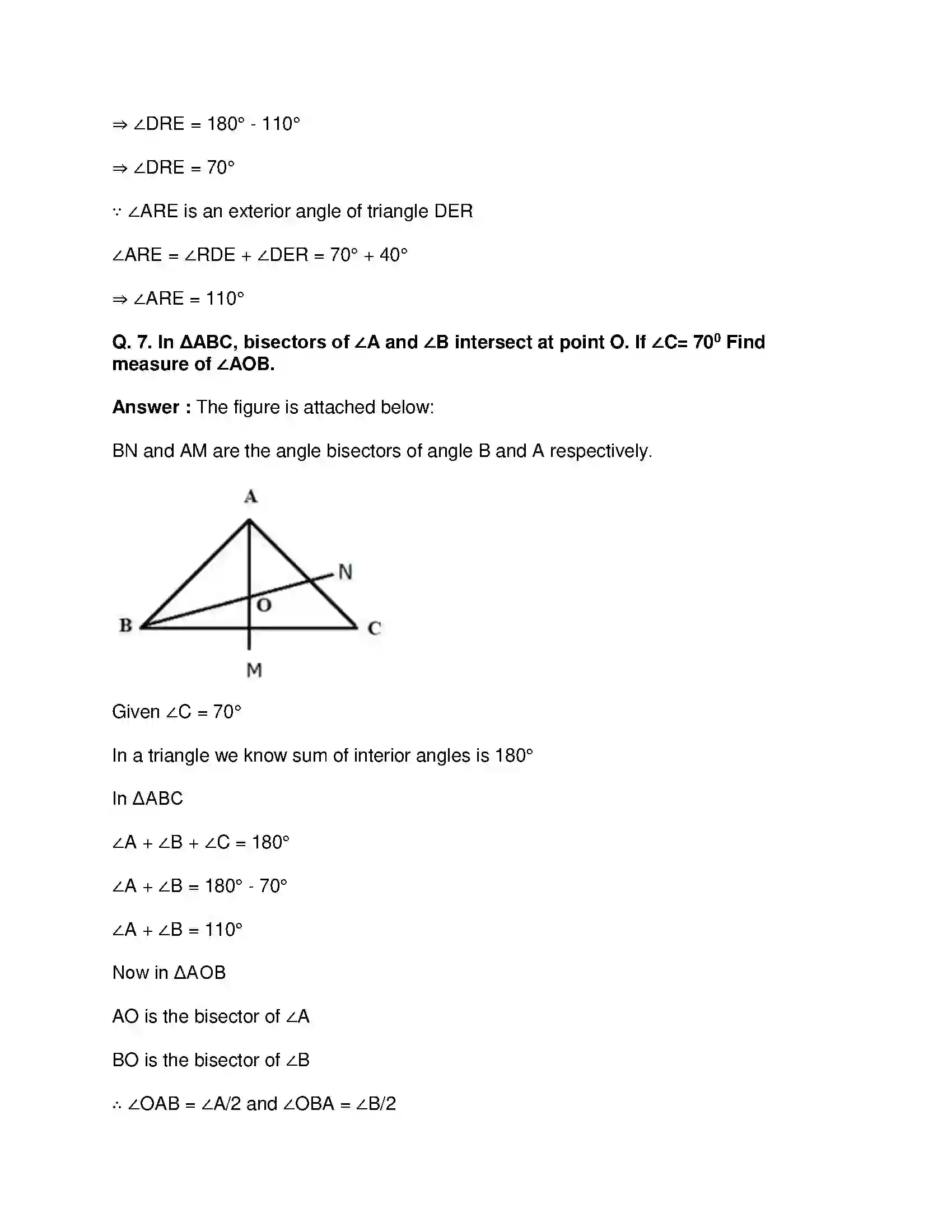 Maharashtra Board Class 9th Mathematics Part-II - English Medium Triangles Solution 5