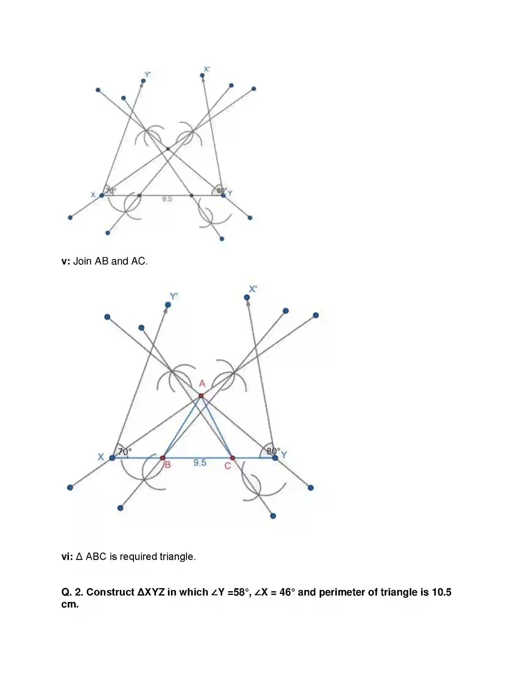 Maharashtra Board Class 9th Mathematics Part-II - English Medium Constructions of Triangles Solution 20