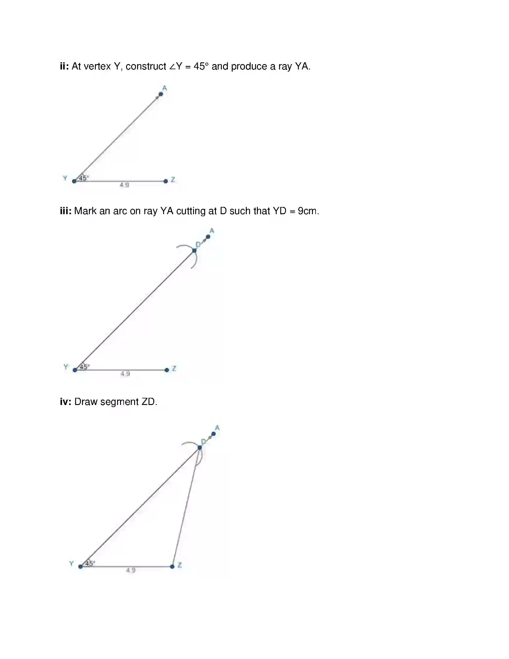 Maharashtra Board Class 9th Mathematics Part-II - English Medium Constructions of Triangles Solution 25