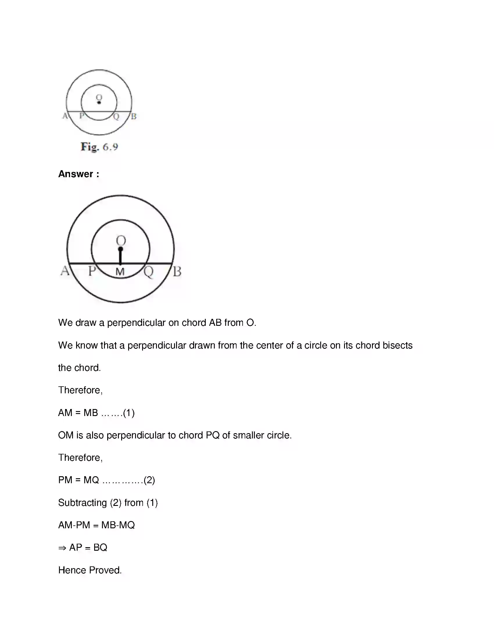 Maharashtra Board Class 9th Mathematics Part-II - English Medium Circles Solution 5