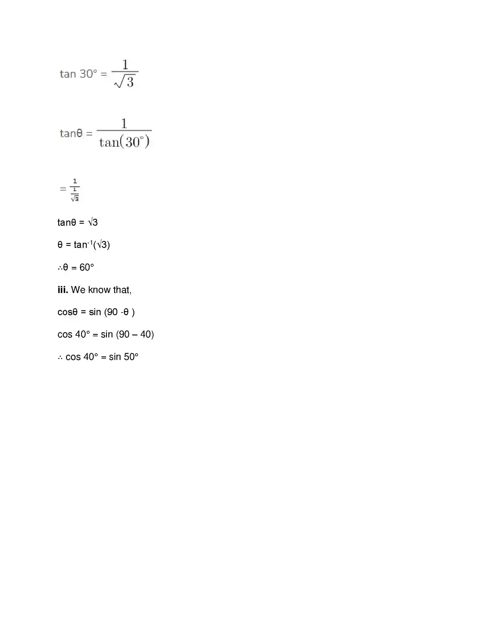 Maharashtra Board Class 9th Mathematics Part-II - English Medium Trigonometry Solution 26