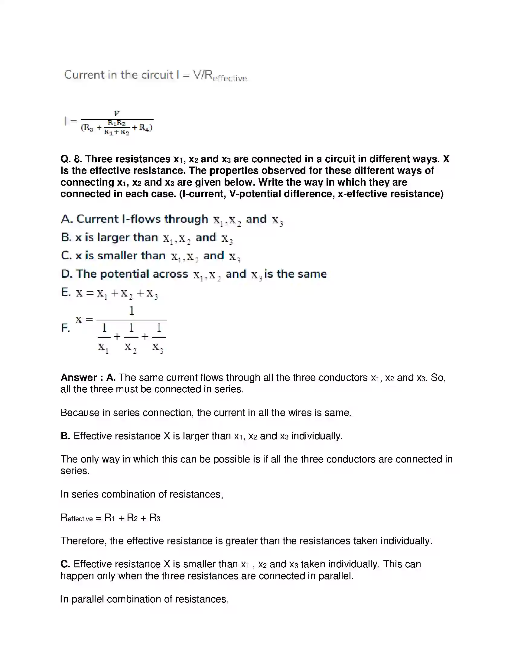 Maharashtra Board Class 9th Science & Technology - English Medium Current Electricity Solution 10