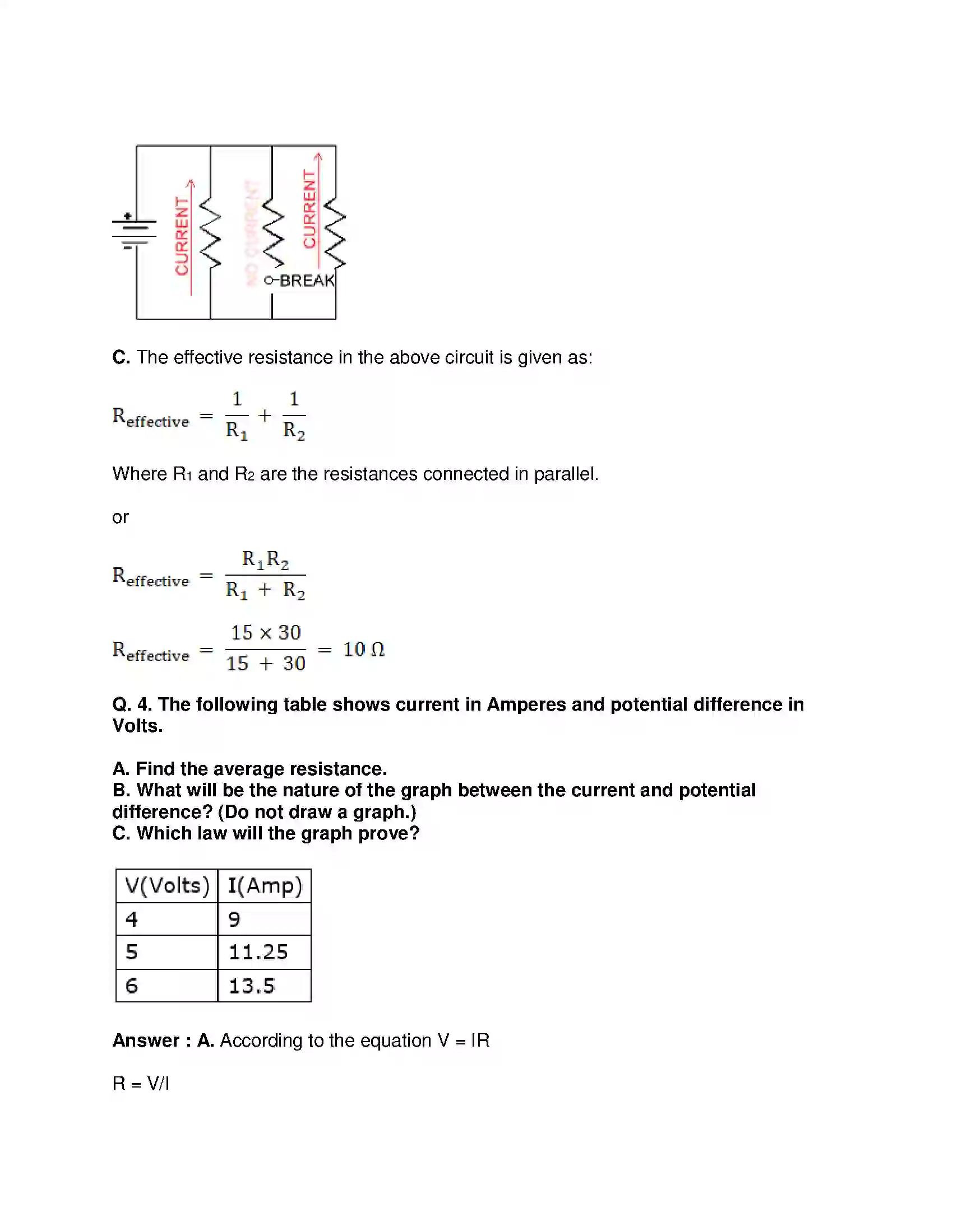 Maharashtra Board Class 9th Science & Technology - English Medium Current Electricity Solution 5