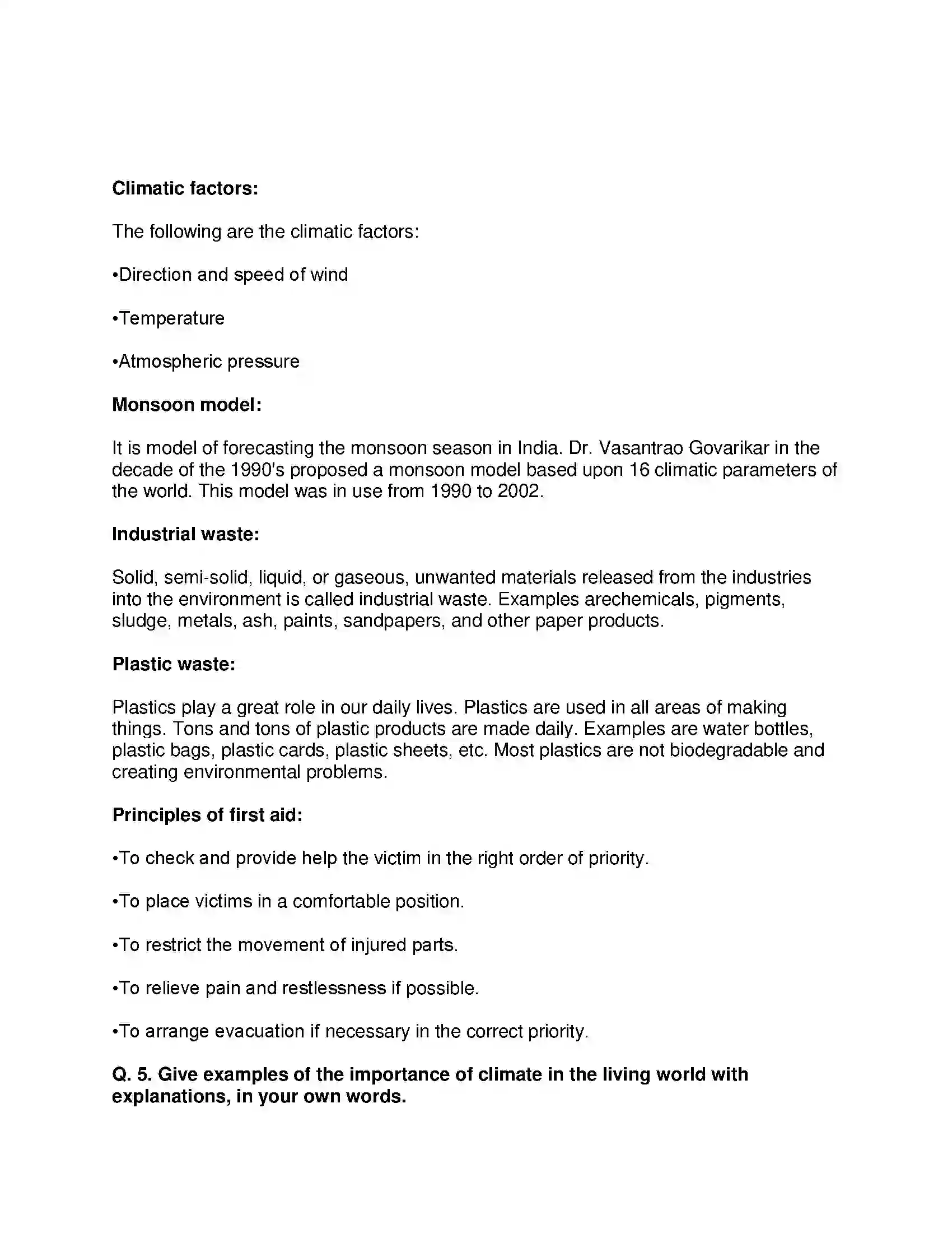 Maharashtra Board Class 9th Science & Technology - English Medium Environmental Management Solution 4