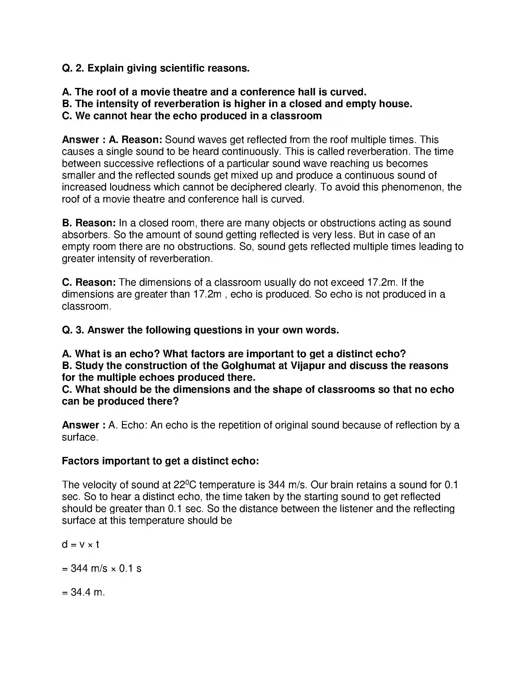 Maharashtra Board Class 9th Science & Technology - English Medium Study of Sound Solution 2