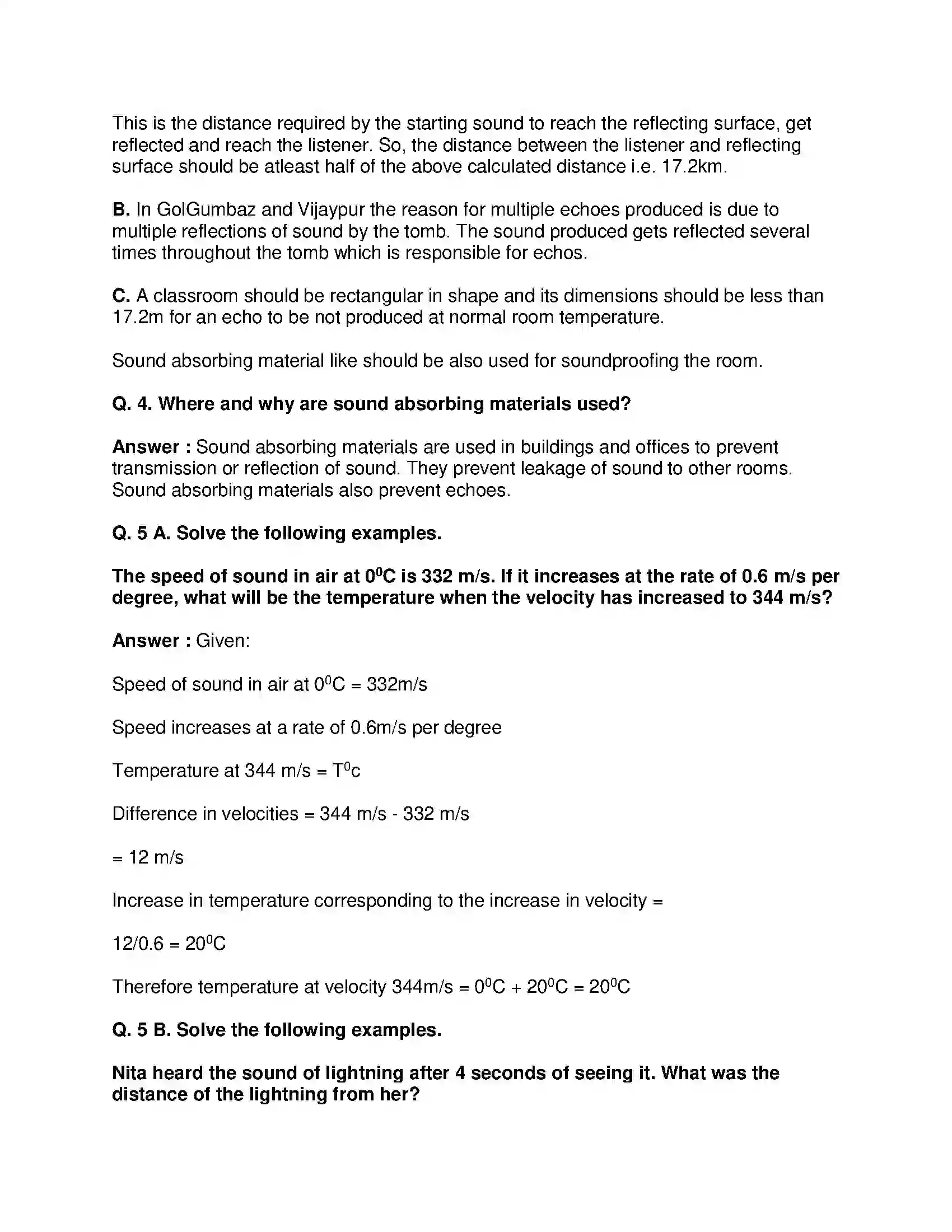 Maharashtra Board Class 9th Science & Technology - English Medium Study of Sound Solution 3