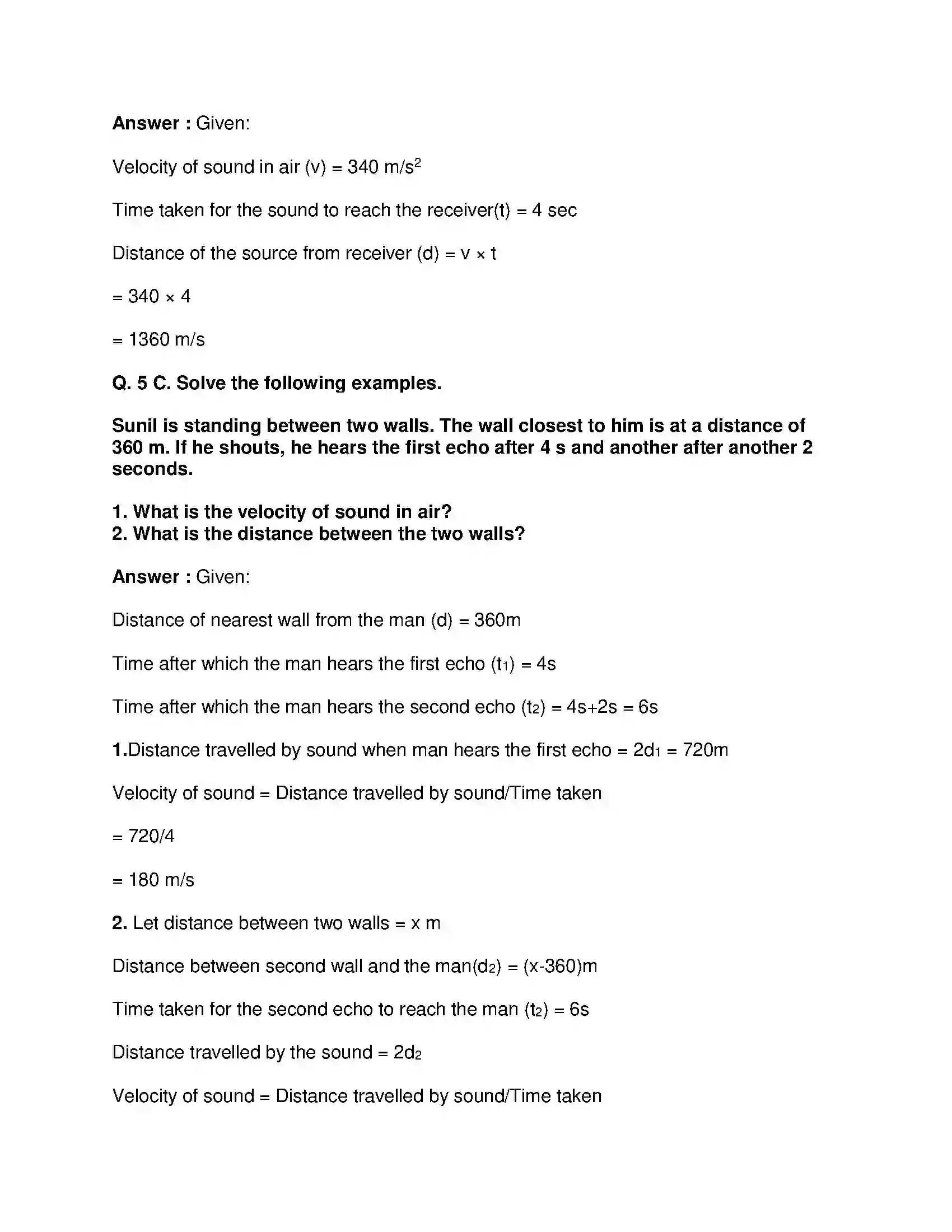 Maharashtra Board Class 9th Science & Technology - English Medium Study of Sound Solution 4