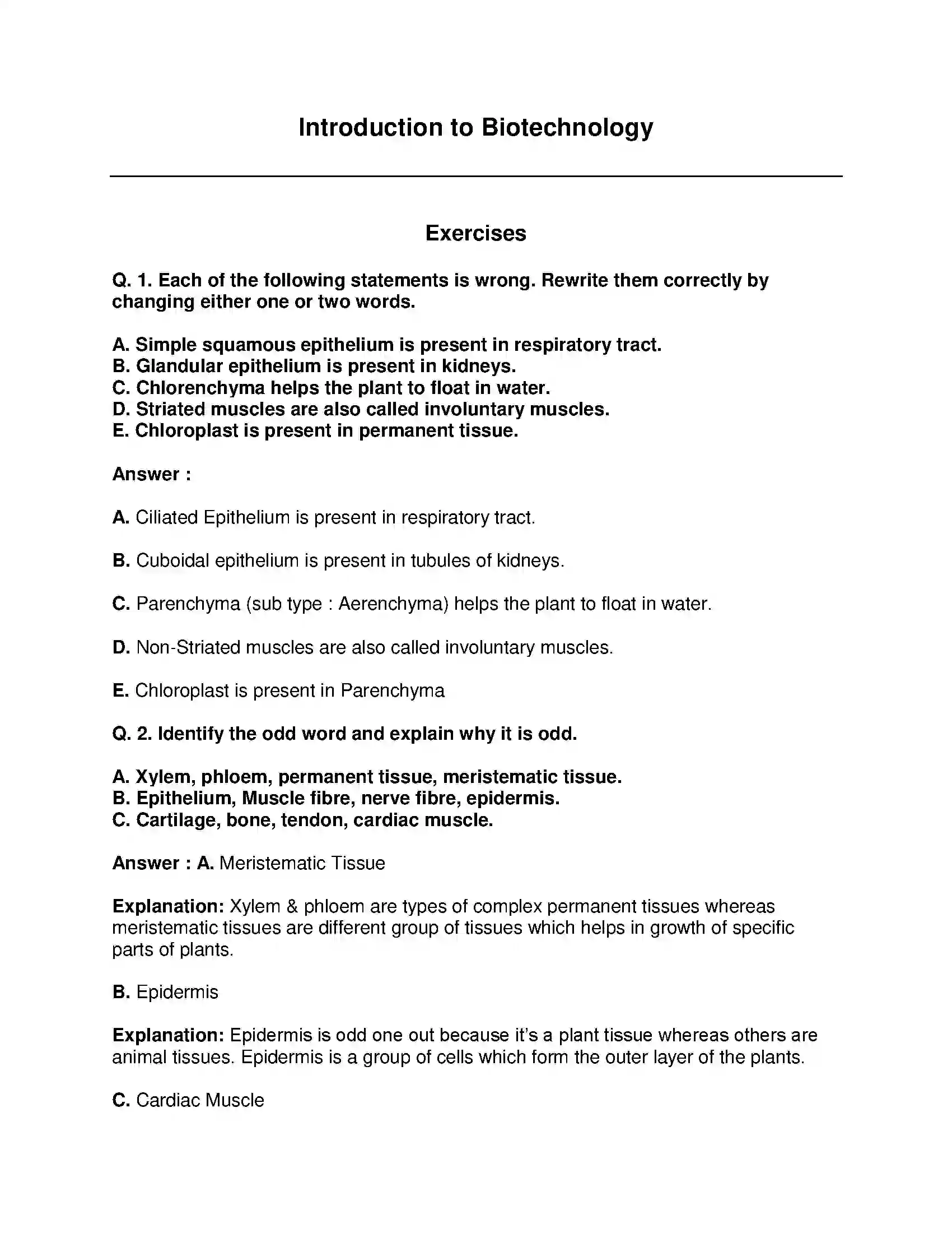 Maharashtra Board Class 9th Science & Technology - English Medium Introduction to Biotechnology Solution 1