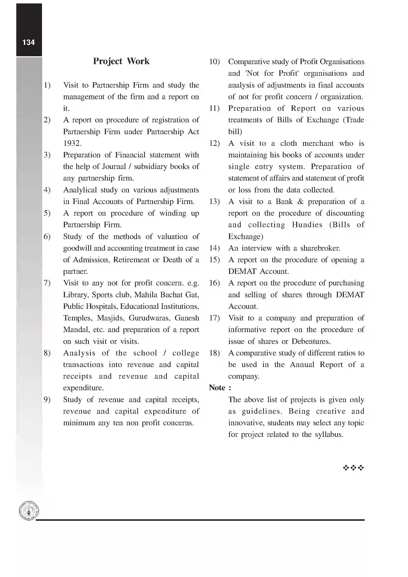 Maharashtra Board Class 12th 2020 Book Keeping Syllabus 8