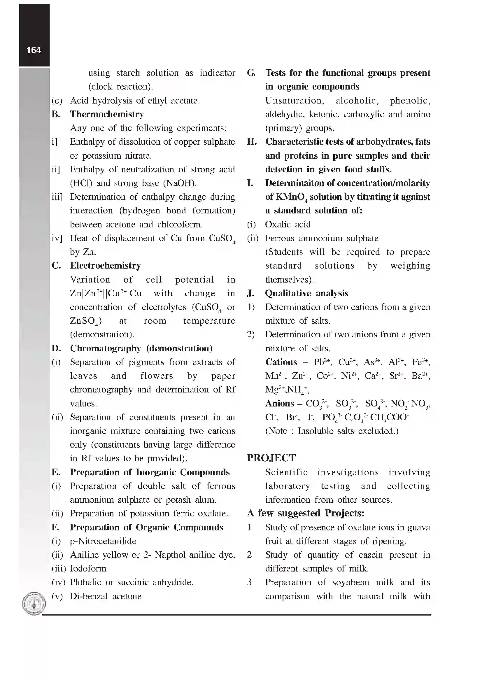 Maharashtra Board Class 12th 2020 Chemistry Syllabus 9
